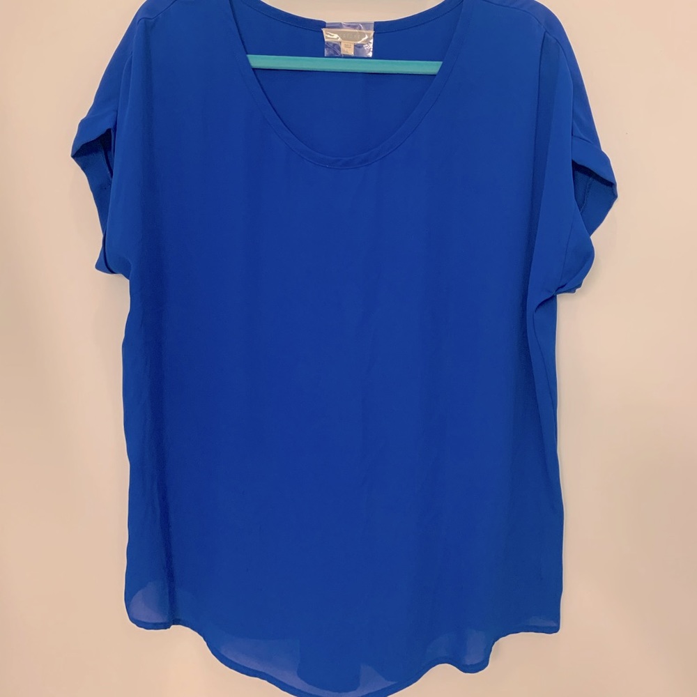 Cap Sleeve Royal Blue Top
